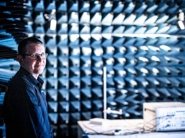 Element expert conducting Emc testing