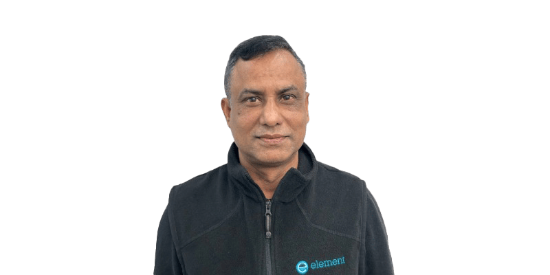 Portrait of Rubaiyat Khondker, Technical Manager for Building Product Testing at Element Oakville