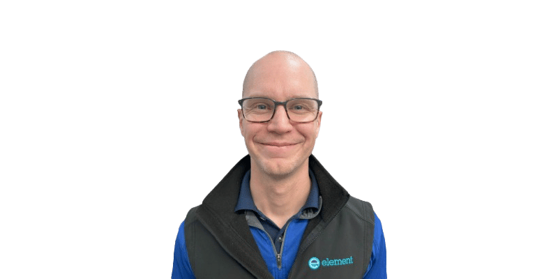 Portrait of Scott Hallam, Technical Manager for Building Systems & Components at Element Toronto