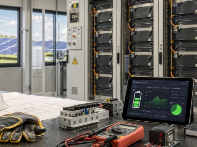 Lithium-ion battery cells arranged for testing