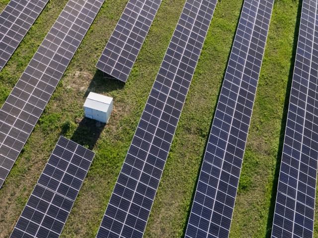 Solar Panels in a field