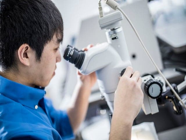 Expert conducting Dairy Testing