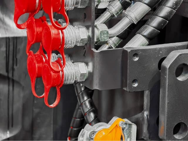 hydraulic hose connections