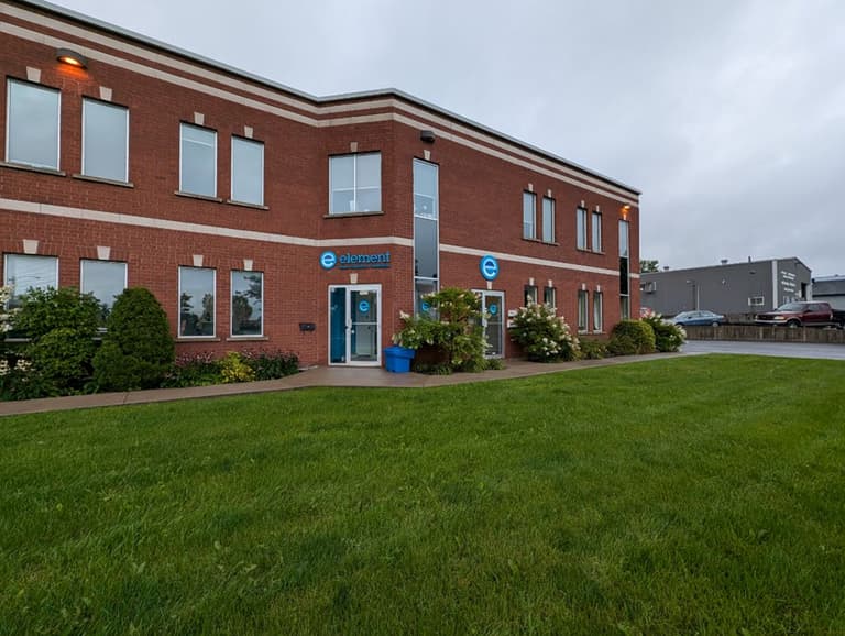 Entrance to Element Materials Technology Chambly Laboratory