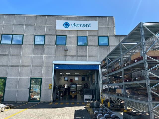 Exterior of Element's Milan materials testing laboratory building