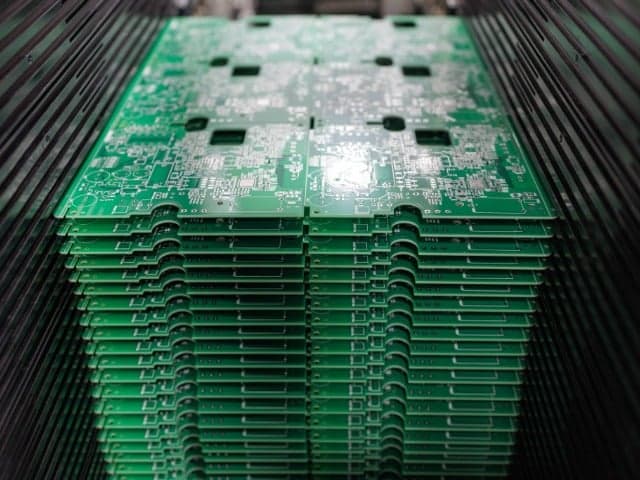 pcb panels stacked